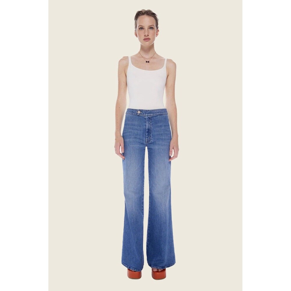 Mother The Tab Roller Skimp Jeans Women's From Out Of Town Wide Leg 70s Retro 30